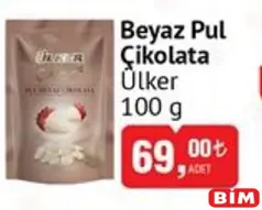 ÜLKER BEYAZ PUL ÇİKOLATA 100 G